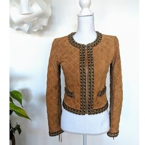 •Haute Hippie• Caramel Quilted Jacket
